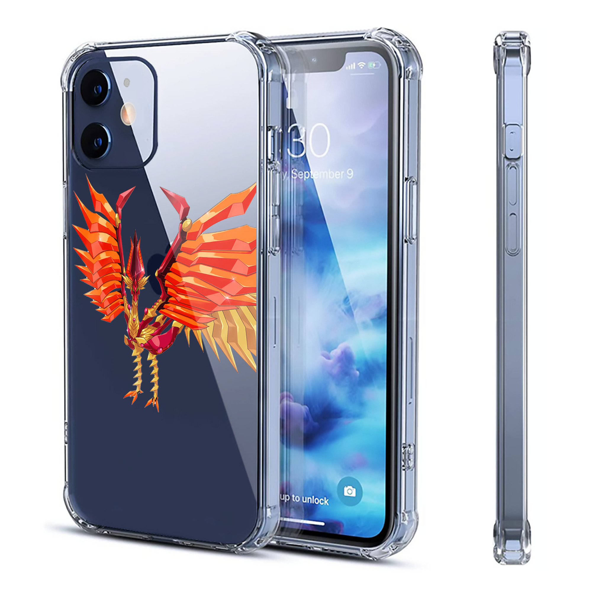 （画像用） 遊☆戯☆王 Yu-Gi-Oh! 【iPhone 12シリーズ対応】透明スマホケース（クリアソフトケース）